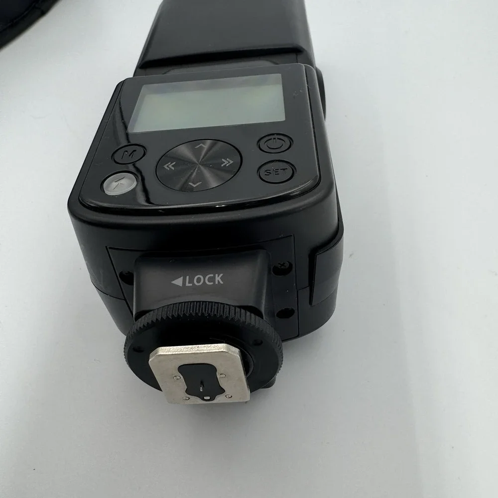 Digital Camera Speedlight External Flash LCD Hot Shoe w/ Case Parts Repair